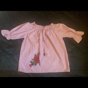 Off / On The Shoulder Flower Top